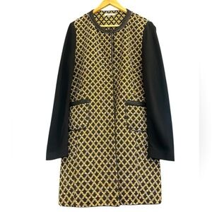 SFIZIO L long metal embellished contemporary jacket in great used condition 🇮🇹